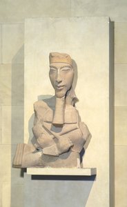 アメノフィス四世（アケナテン）のオスリデ柱、紀元前1350年頃、カルナック、紀元前1世紀（砂岩）